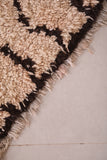 Small boni ourain Moroccan handmade rug - 2 FT X 5.1 FT