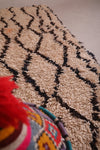 Small boni ourain Moroccan handmade rug - 2 FT X 5.1 FT