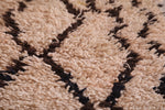 Small boni ourain Moroccan handmade rug - 2 FT X 5.1 FT