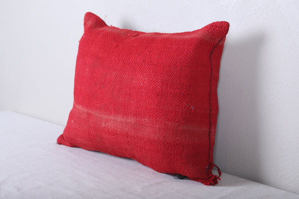 Vintage handmade moroccan kilim pillow 14.5 INCHES X 17.7 INCHES