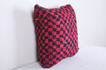 Vintage handmade moroccan kilim pillow 18.5 INCHES X 18.8 INCHES