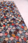 Hallway boucherouite moroccan rug 3.1 FT X 10.3 FT