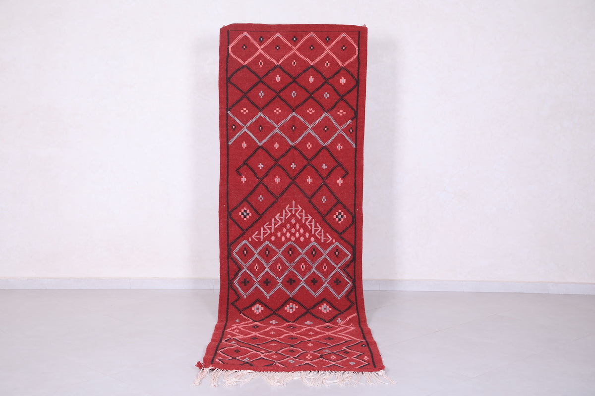 Red trellis Custom size Moroccan Rug