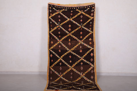 Hallway berber handmade Moroccan rug 3.5 FT X 8 FT