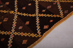 Hallway berber handmade Moroccan rug 3.5 FT X 8 FT