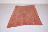 Vintage handwoven kilim 4.9 FT X 6.6 FT