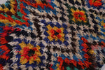 Colorful handmade berber Moroccan rug - 3.3 FT X 5.1 FT