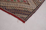Moroccan rug flat woven berber carpet,  4.5 FT X 7.4 FT