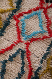 Beautiful handmade Moroccan berber rug  2.6 FT X 4.1 FT