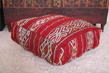 Moroccan woven berber handmade Kilim rug Pouf