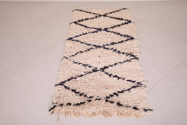 Beni ourain runner moroccan berber rug - 2.4 FT X 5.8 FT