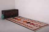 Colorful Moroccan azilal carpet 3.9 FT X 8.9 FT