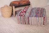 Handmade berber moroccan woven Kilim Pouf