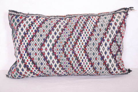 Vintage moroccan kilim pillow 14.9 INCHES X 24 INCHES