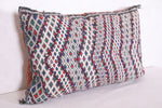 Vintage moroccan kilim pillow 14.9 INCHES X 24 INCHES