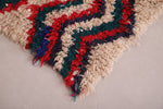 Colorful runner handmade Moroccan rug - 2.9 FT X 6.3 FT