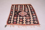 Colorful berber handmade carpet 3.7 FT X 5.2 FT