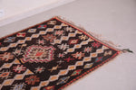 Colorful berber handmade carpet 3.7 FT X 5.2 FT
