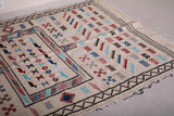 Amazing flatwoven moroccan berber rug - 4.6 FT X 7.5 FT