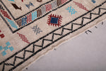 Amazing flatwoven moroccan berber rug - 4.6 FT X 7.5 FT