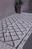 Moroccan handwoven kilim 3.8 FT X 7.8 FT