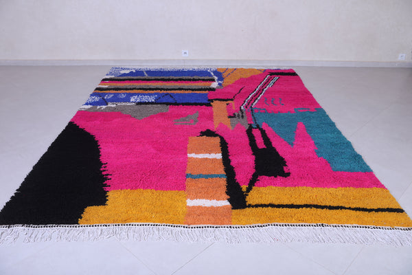 Colorful handmade moroccan rug – Custom size vibrant design