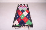 Wonderful carpet moroccan wool rug - 3.1 FT X 8.1 FT