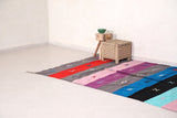 Handwoven rug Berber kilim 4.7 FT X 8.4 FT