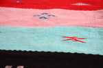 Handwoven rug Berber kilim 4.7 FT X 8.4 FT