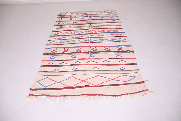 Moroccan azilal knotted berber rug 4.8 FT X 8.2 FT