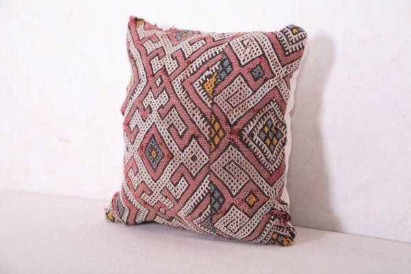 Vintage moroccan pillow 14.1 INCHES X 12.9 INCHES