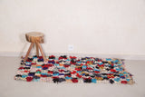 Boucherouite moroccan handmade carpet 2.7 FT X 4.7 FT
