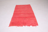 Moroccan rug red 3.4 FT X 6.3 FT