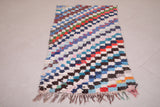 Colorful entryway Moroccan berber rug - 2.7 FT X 5 FT