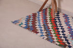 Colorful entryway Moroccan berber rug - 2.7 FT X 5 FT