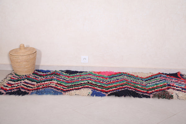 Runner colorful Moroccan berber rug - 2.4 FT X 6.5 FT