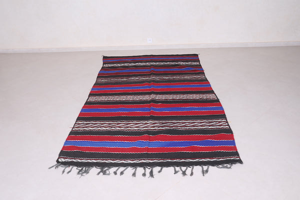 Moroccan hallway rug – 4.9 FT x 9.1 FT | Vibrant striped berber carpet
