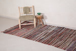 Beautiful handwoven Moroccan berber carpet - 4.2 FT X 8.7 FT