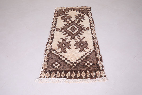 Hallway Moroccan rug – 2.6 FT x 6.3 FT | Handwoven wool berber design