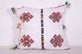 Striped moroccan pillow 16.5 INCHES X 16.5 INCHES