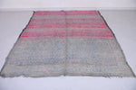 Vintage handmade moroccan rug 6.7 FT X 8.1 FT