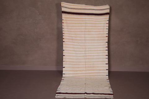 Runner flatwoven berber moroccan rug ,  3.8 FT X 10 FT