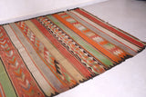 Flatwoven vintage moroccan berber rug 6.2 FT X 12.3 FT