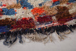 Colorful Moroccan berber rug 3.9 FT X 8.4 FT