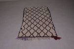 Berber vintage moroccan wool rug 3.3 FT X 6.6 FT