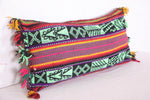 Vintage moroccan pillow 13.7 INCHES X 25.1 INCHES