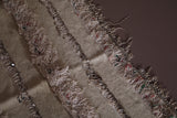 Flatwoven berber beige Moroccan rug - 3.6 FT X 6.3 FT