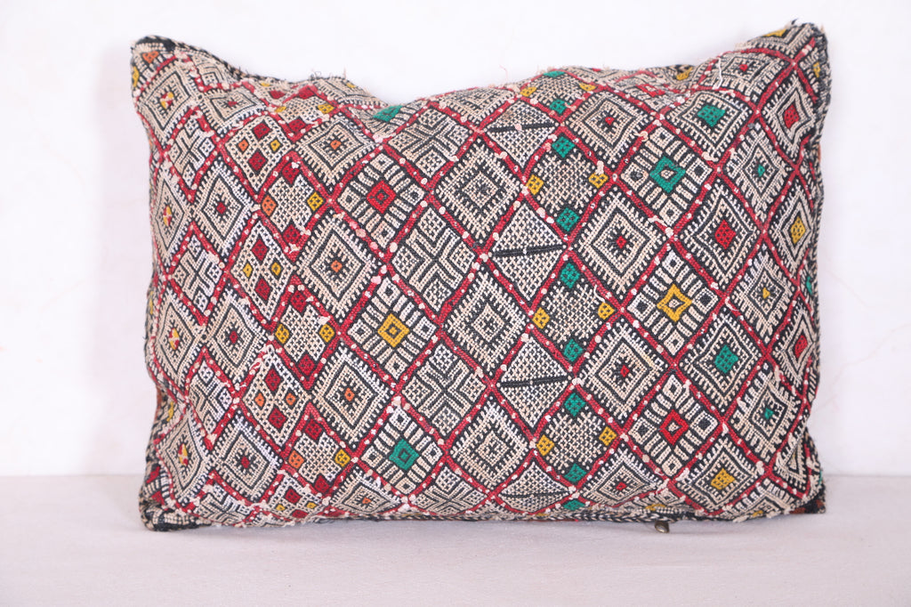 Vintage moroccan pillow 14.9 INCHES X 21.2 INCHES