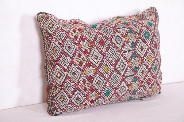 Vintage moroccan pillow 14.9 INCHES X 21.2 INCHES