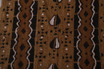 Vintage african handwoven fabric 5 FT X 6.9 FT